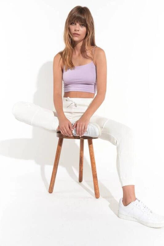 Kadın Lila İp Askılı Basic Büstiyer (ZCK0175)