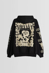 Kadın Siyah Baskılı Oversize Sweatshirt (zck0735)